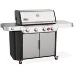 Weber Genesis S-435 Propane Gas Grill w/ Sear Burner & Side Burner - Stainless Steel