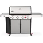 Weber Genesis S-435 Propane Gas Grill w/ Sear Burner & Side Burner - Stainless Steel