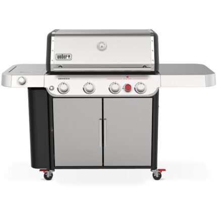 Weber Genesis S-435 Propane Gas Grill w/ Sear Burner & Side Burner - Stainless Steel