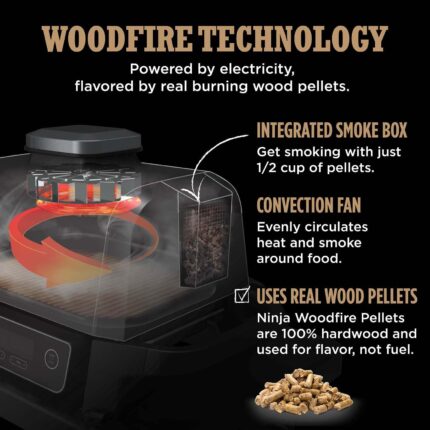 Ninja Woodfire Pro Connect XL Electric Grill & Smoker - OG952