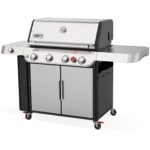 Weber Genesis S-435 Propane Gas Grill w/ Sear Burner & Side Burner - Stainless Steel